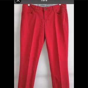 Tommy Hilfiger Women's Freedom Skinny Red Jeans size 10